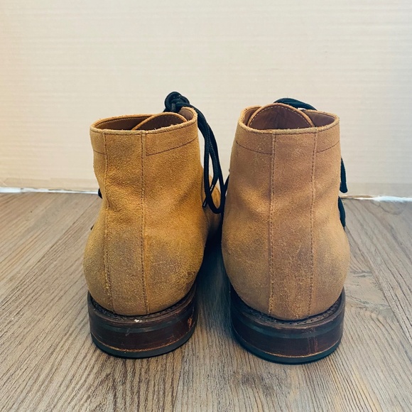 Thursday, Mens Desert Cadet Tan Suede Chukkas Lace Up Boots, 12.5. main image 4